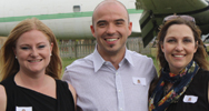 From left: Ute Bormann, managing director; Tobias Nittel, SEW-Eurodrive Germany; Renee Rose, general manager of Communications